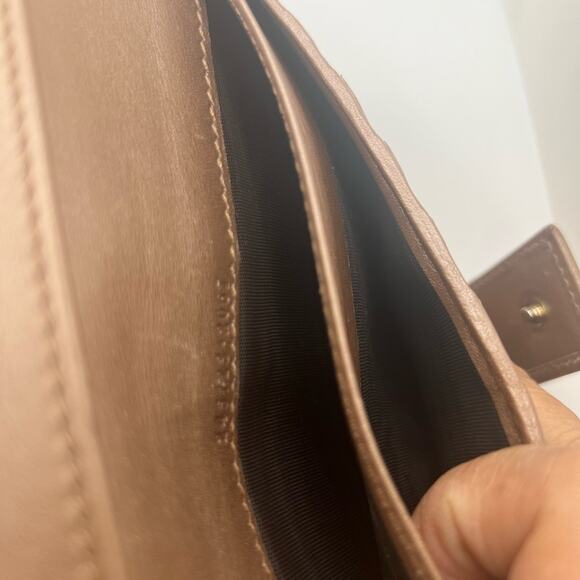 Gucci GG Tan Canvas Long Wallet - Picture 7 of 9